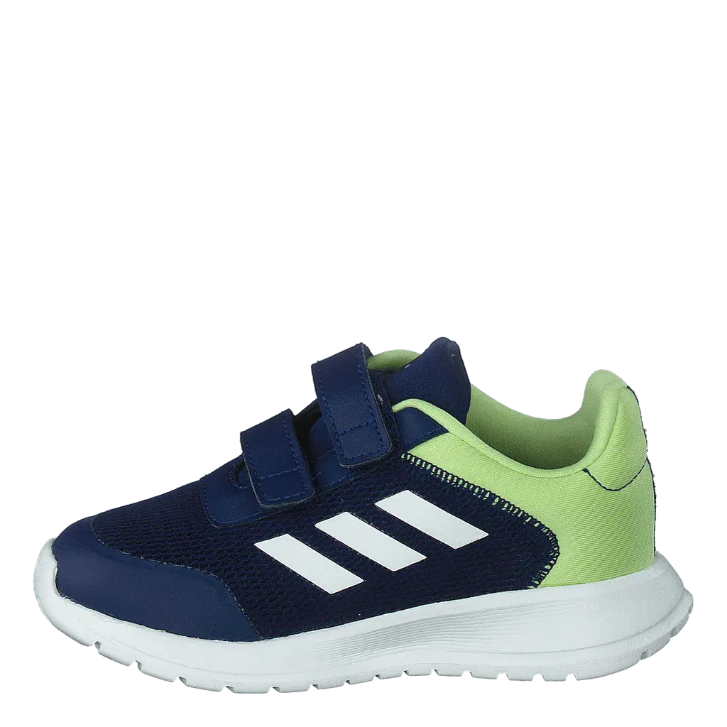 Tensaur Run Shoes Dark Blue / Core White / Pulse Lime