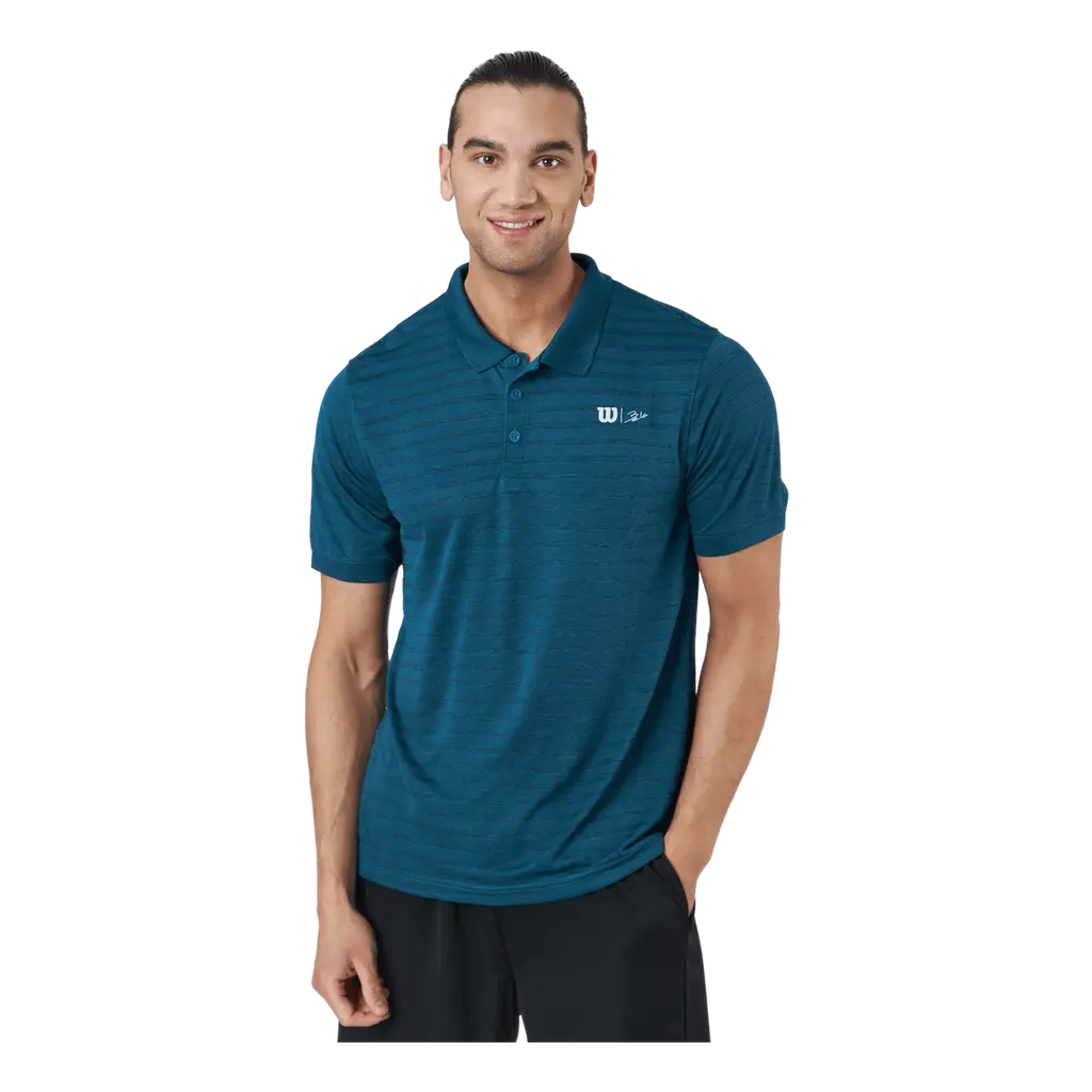 Bela Stripe Polo Ii Blue Coral