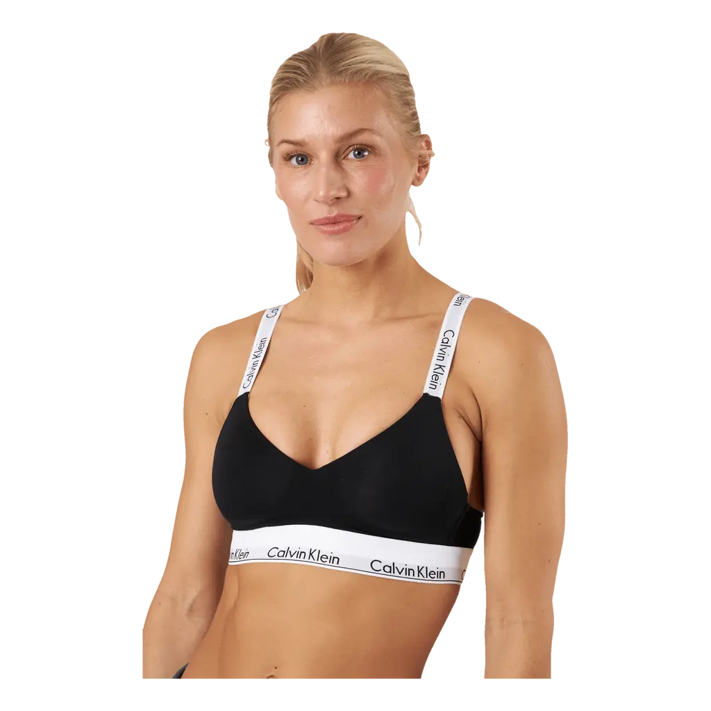 Lght Lined Bralette Black