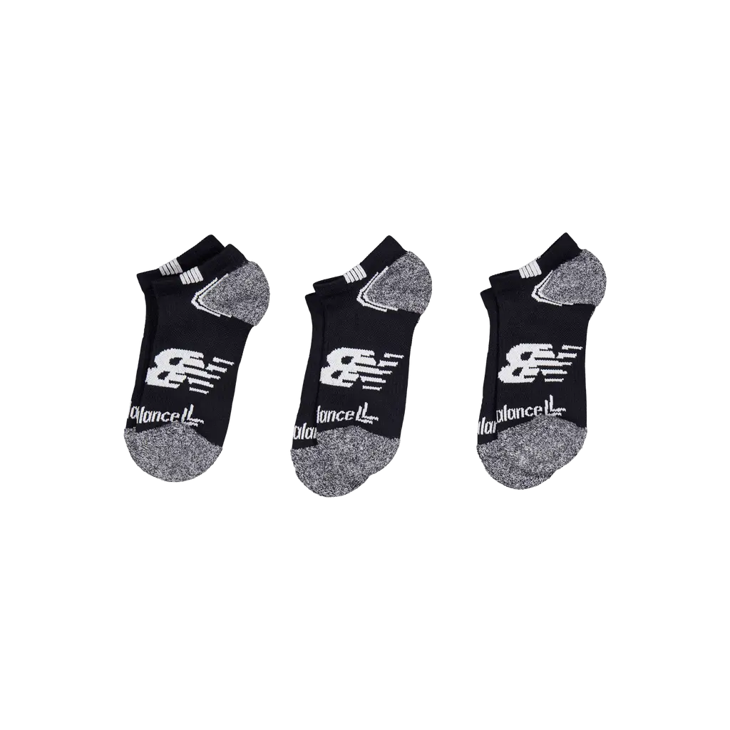 New Balance Unisex No Show Run Black,white