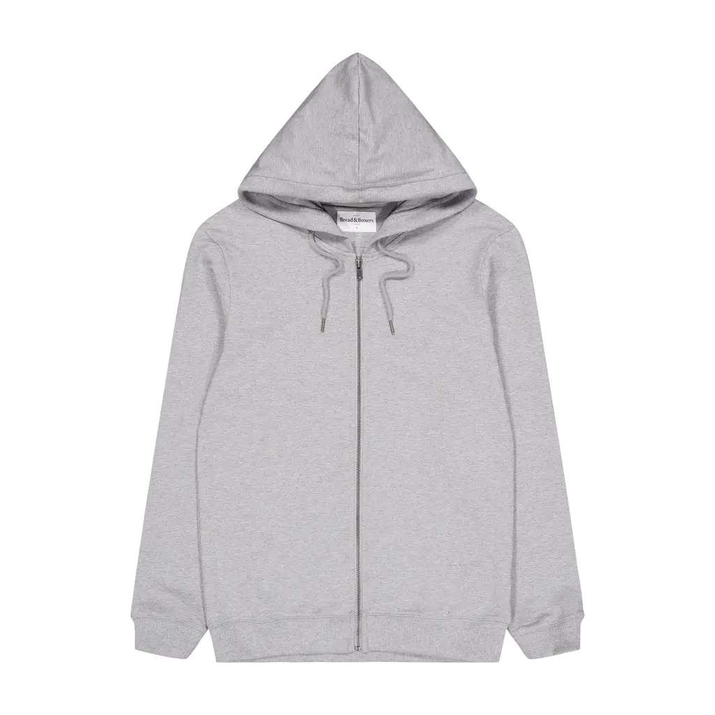 Zip Hoodie Grey Melange