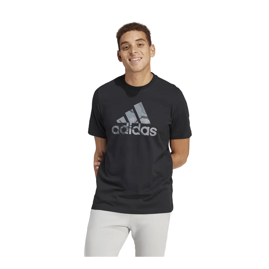 Camo Badge of Sport Graphic T-Shirt Black