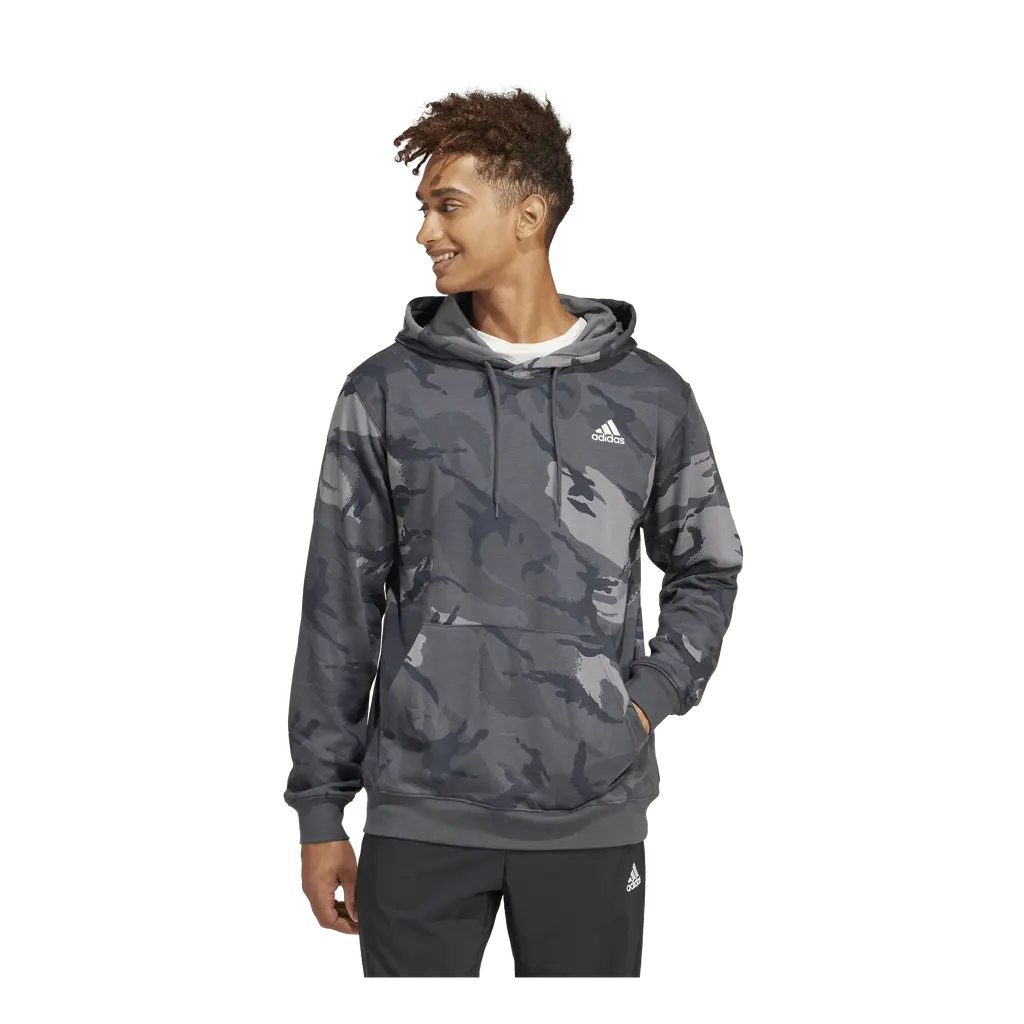 Seasonal Essentials Camouflage Hoodie Dark Grey