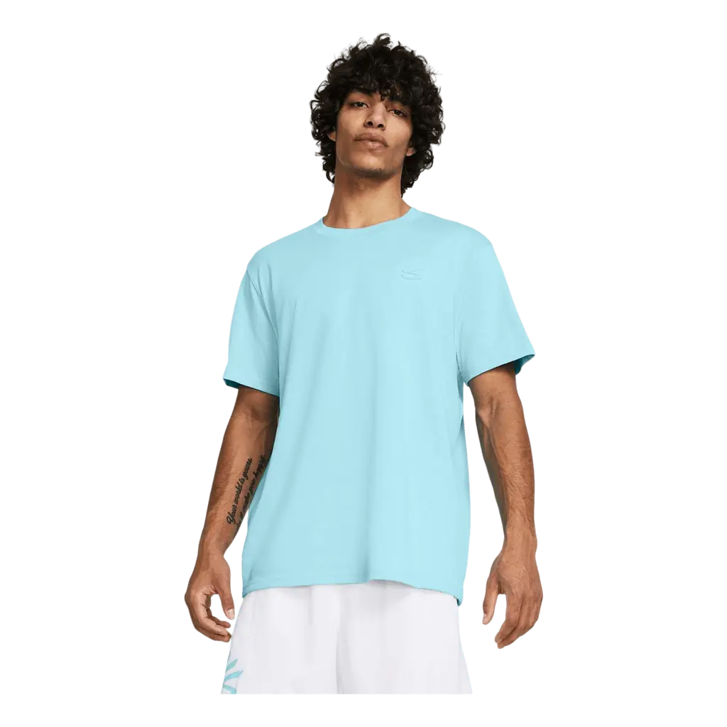 Curry Emboss Hw Tee Sky Blue