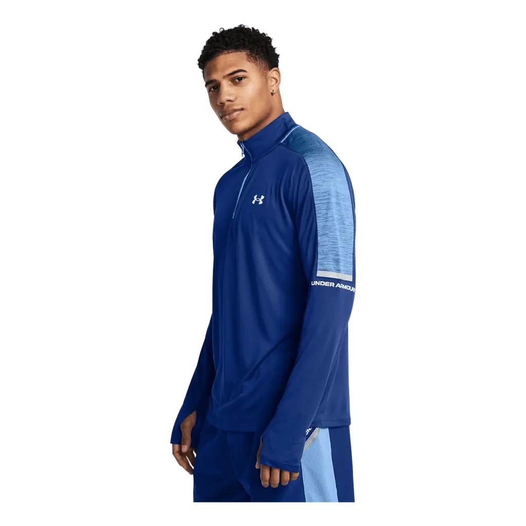 Ua Tech Utility 1/4 Zip Tech Blue