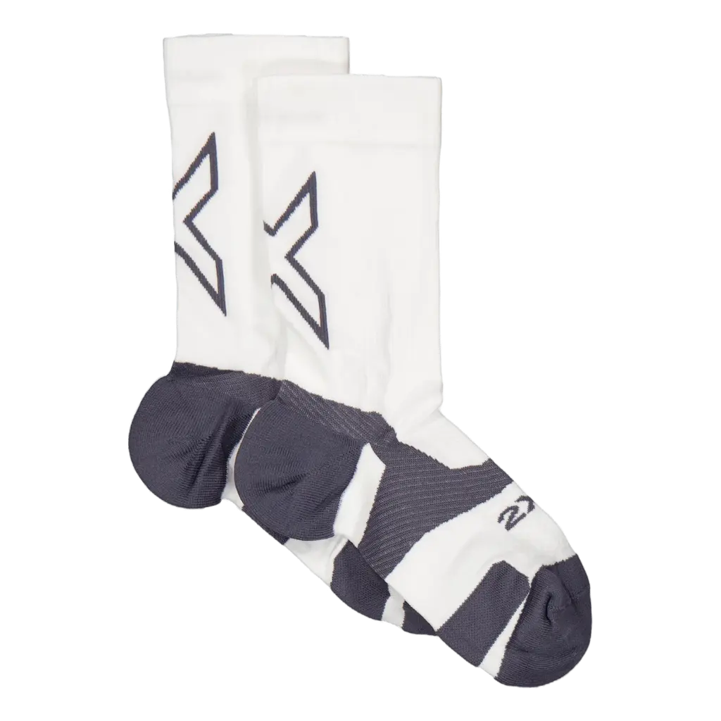 Vectr Light Cushion Crew Sock White/grey