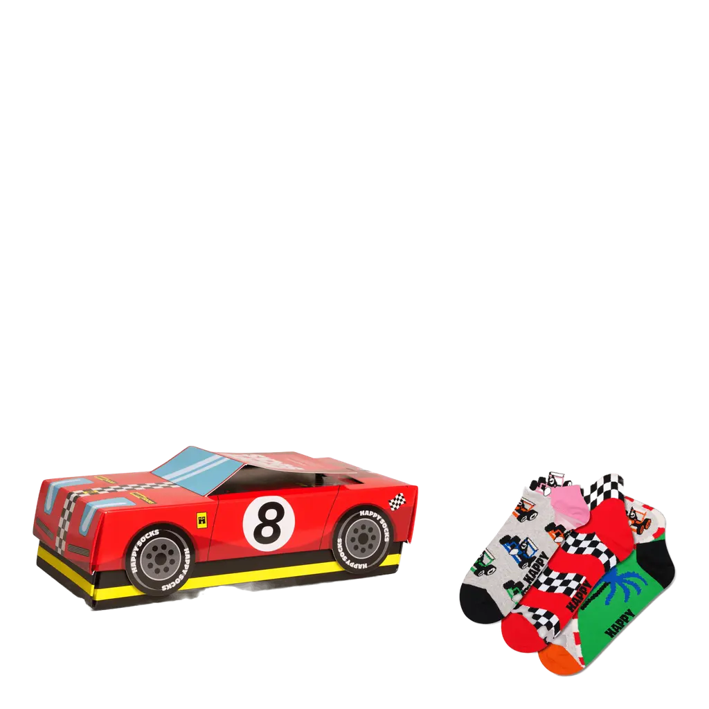 3-pack Top Racer Socks Gift Se Red