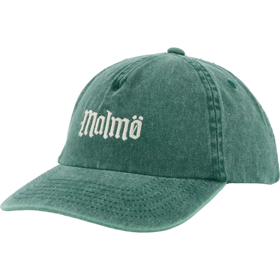 Malmö 5 Panel Cap Bottle Green / Cream