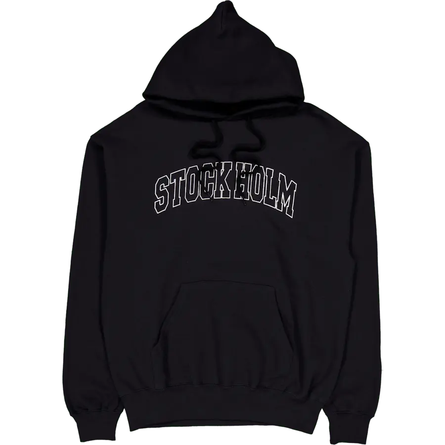 Stock Holm Hoodie Black