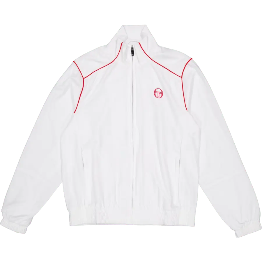 Club Tech Track Top White/red