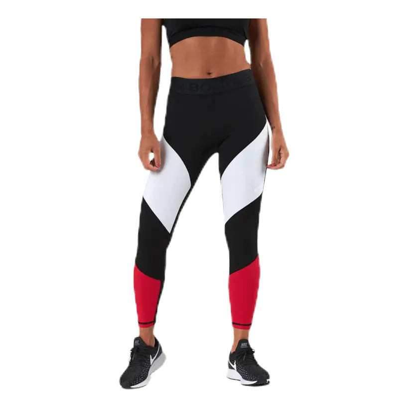 Cadence Blocked Tights Red