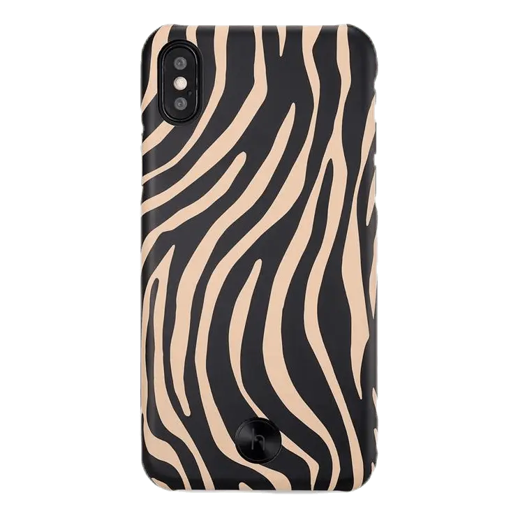 Paris Zebra iPhone X/XS Black/Beige