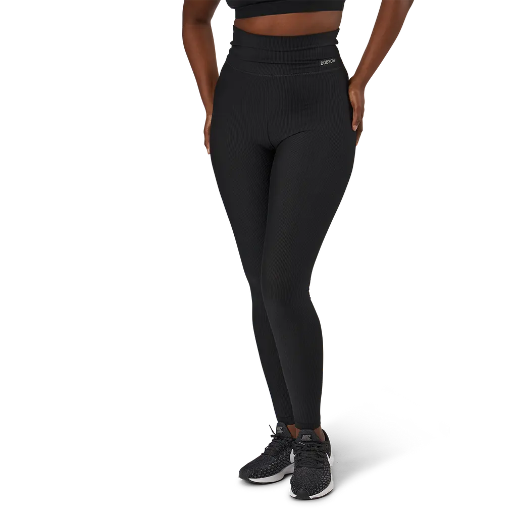 Ribbed Tights Wmn Black
