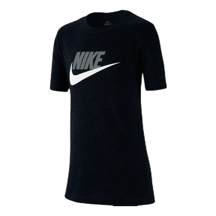 Sportswear Big Kids' Cotton T-Shirt BLACK/LT SMOKE GREY