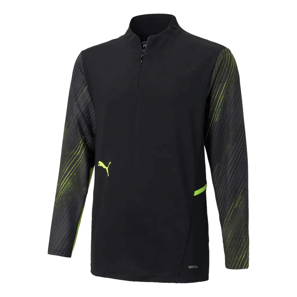 Individual Cup Training 1/4 Zip Top Black/Yellow