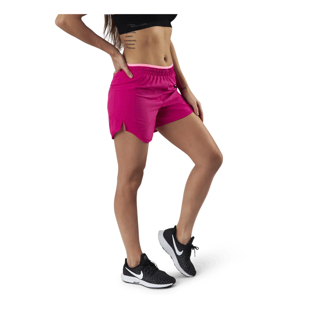 Tempo Luxe 5" Running Short Silver/Red