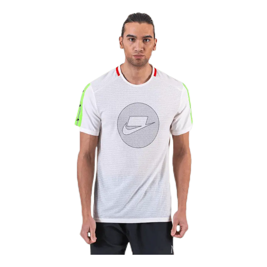 Wild Run Top SS White/Green