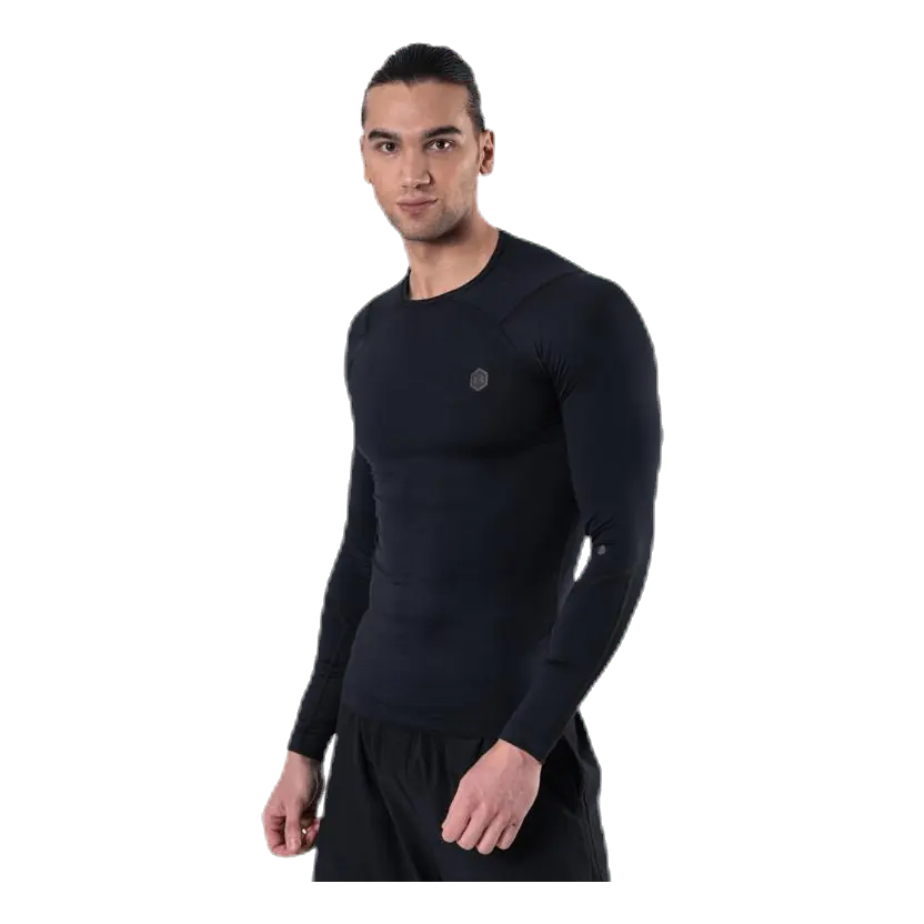 Ua Hg Rush Compression Ls Black