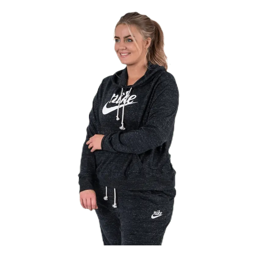 Gym Vintage Hoodie Plus Black