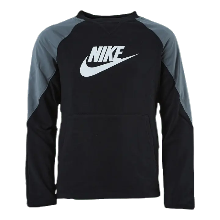 Mixed Material Crew Junior Black/Grey