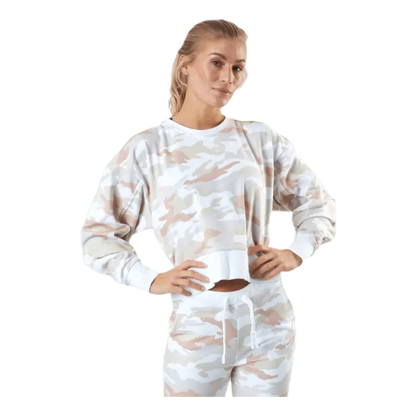 Women'S Dri-Fit Get Fit Training Crew White/White