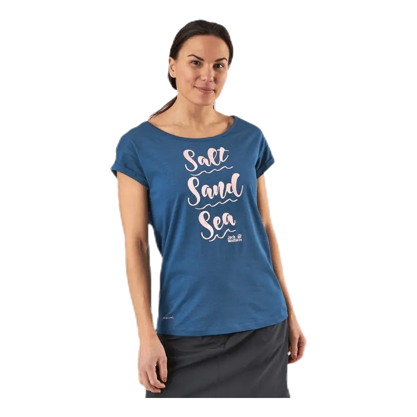 Salt Sand Sea Tee Blue