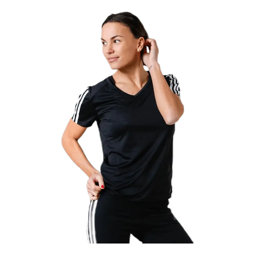 Run 3S Tee W White/Black