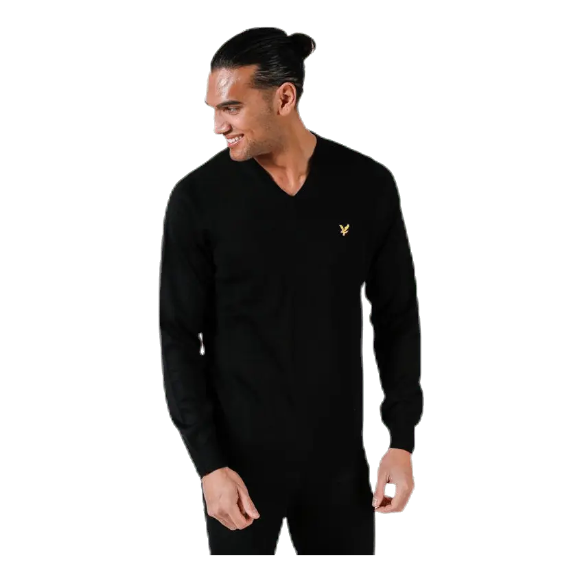 V-Neck Pullover Black