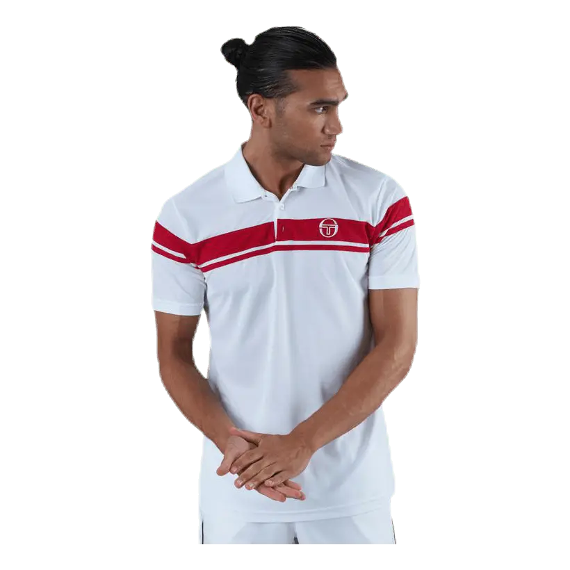 Young Line Pro Polo White/Red