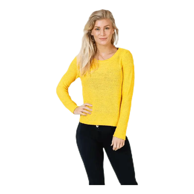 Geena Xo L/S Pullover Knt Yellow