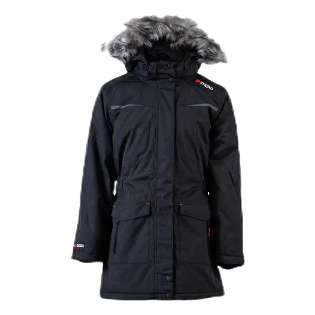 Gitte Girl Melange Parka W-PRO 10000 Grey