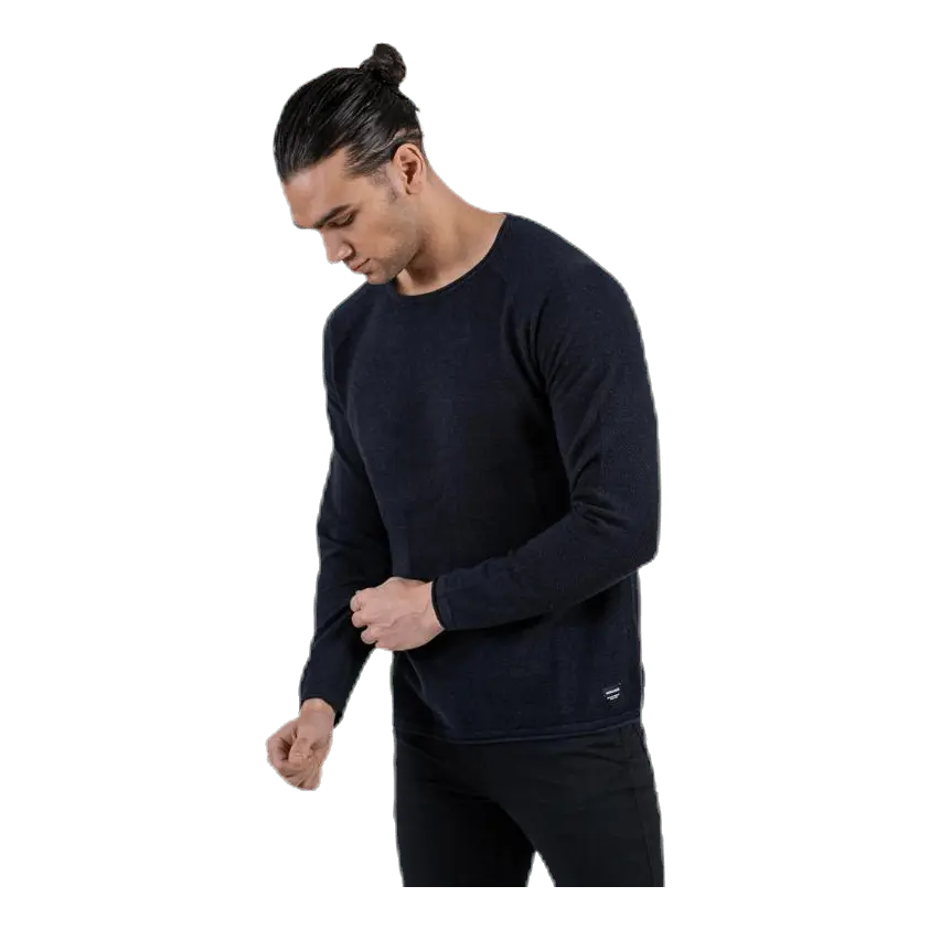 Hill Knit Crew Neck Black