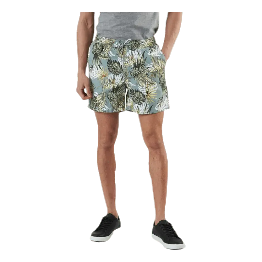 Free Jogger Shorts Print Green