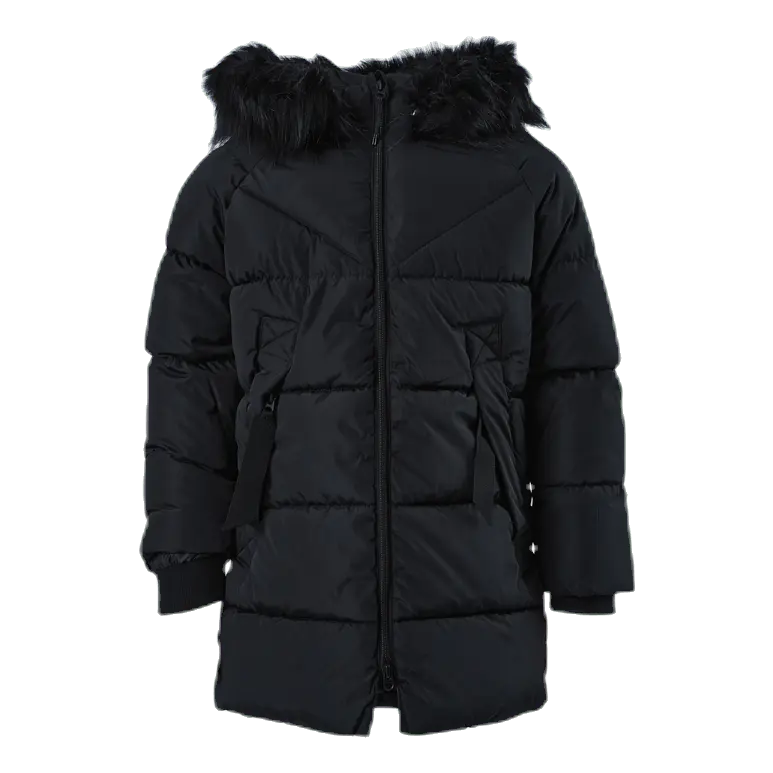 Monica Long Puffer Coat Black