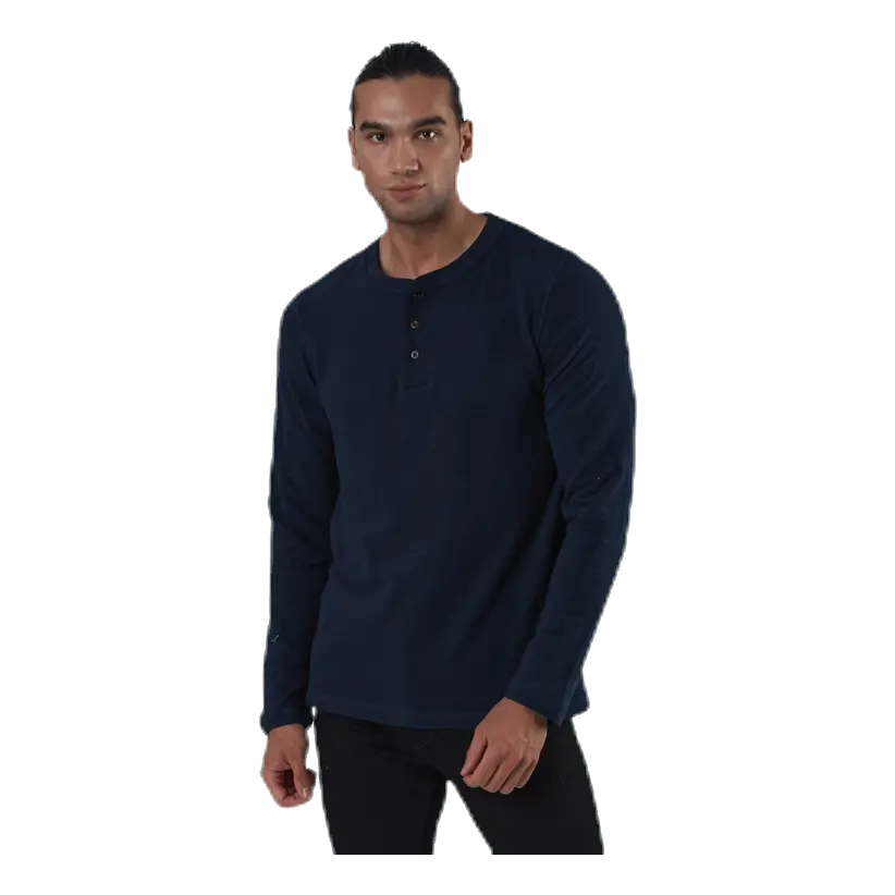 Ray Tee Ls Henley Blue