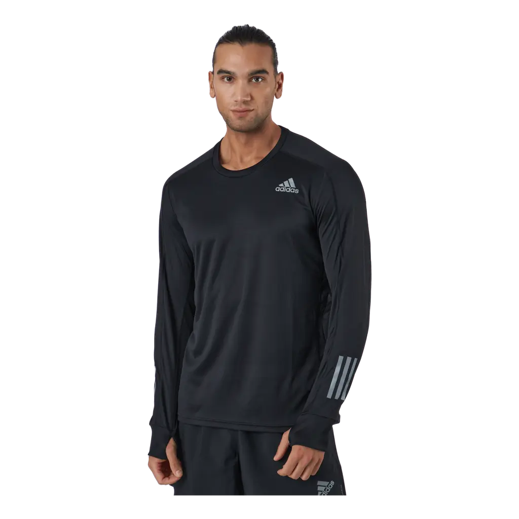 Adidas Own The Run Long Sleeve Tee M Black / Black