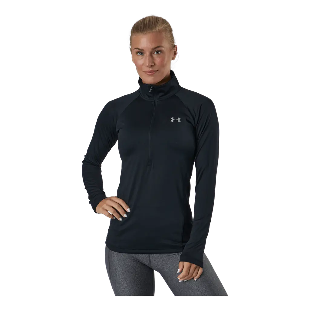 Tech 1/2 Zip - Solid Black