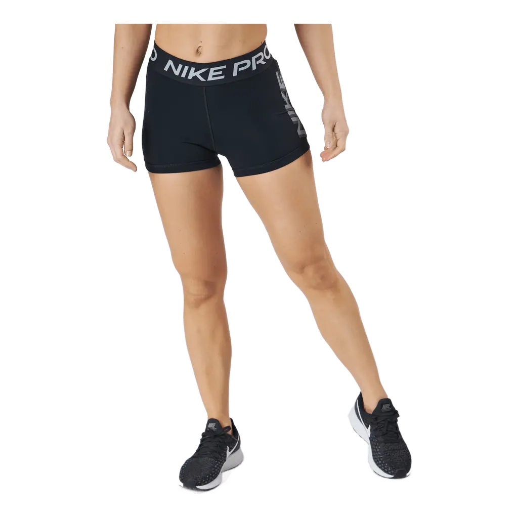 Nike Pro Dri-fit Women's 3" Gr Black/black/white