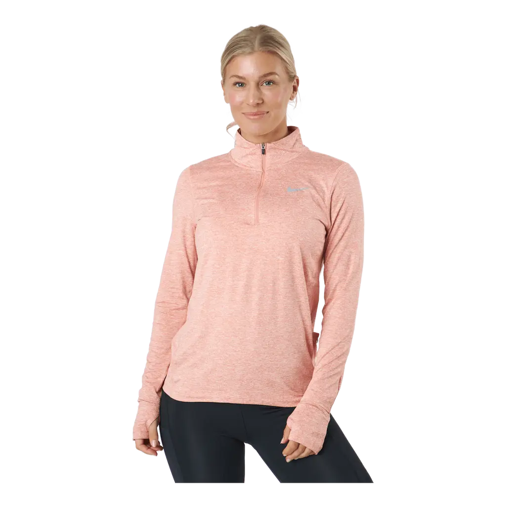 Nike Element Women's 1/2-zip R Lt Madder Root/reflective Silv