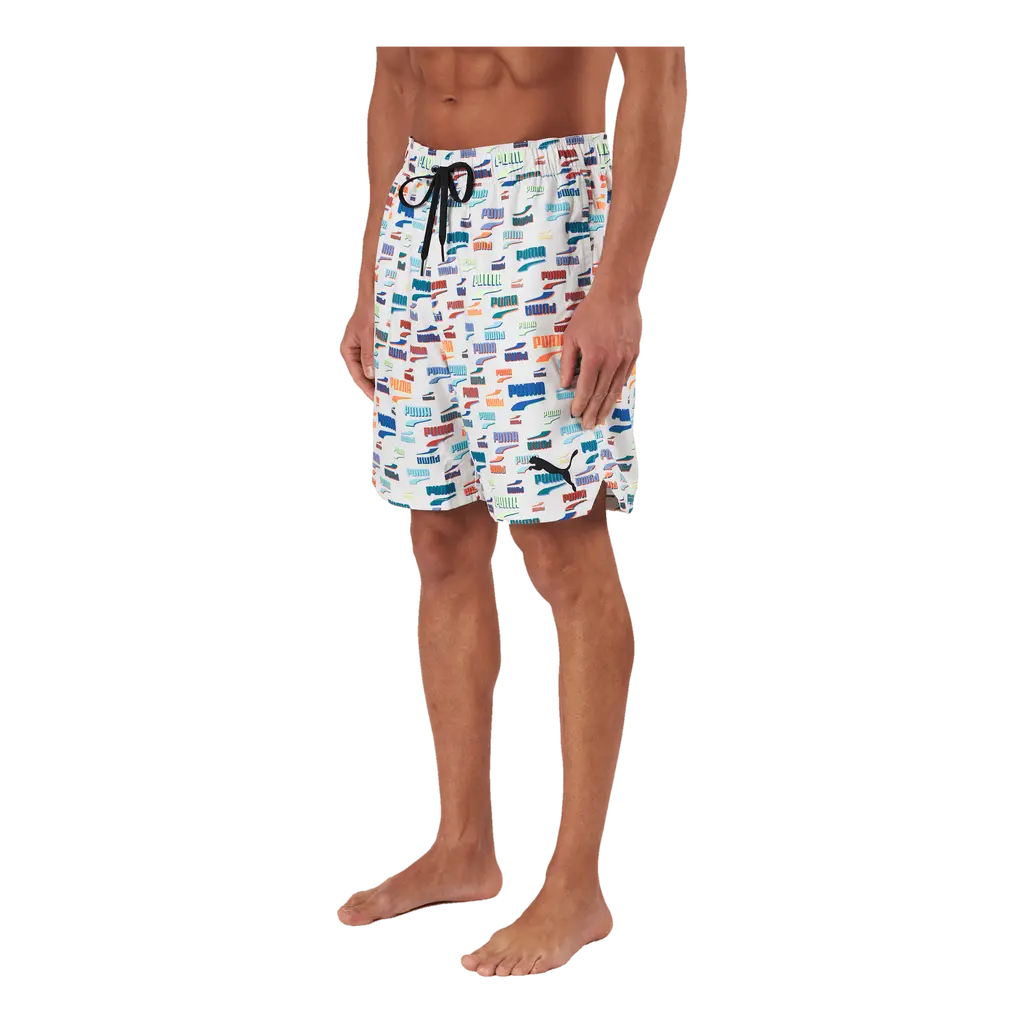 Swim Unisex Loose Fit Shorts 1 White Combo