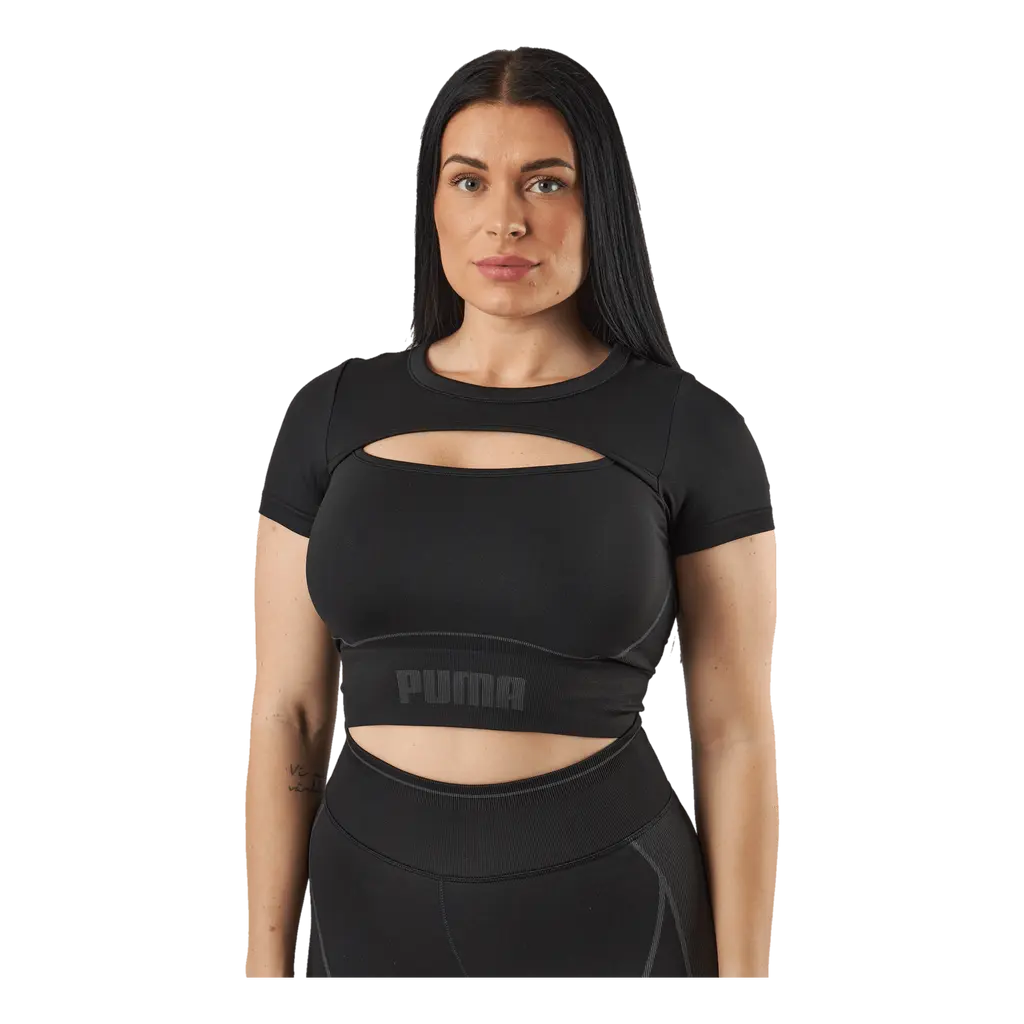 Formknit Seamless Baby Tee Puma Black-strong Gray