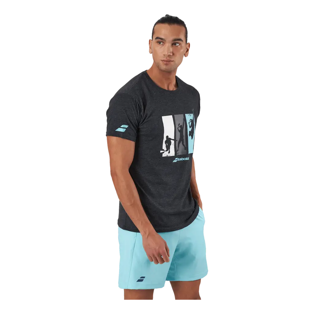 T-shirt Padel Cotton Black