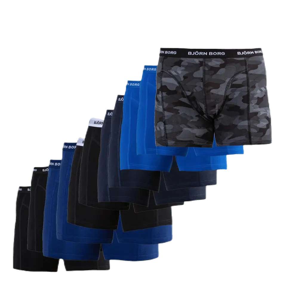 Sammy Solid Shorts 12-Pack Black