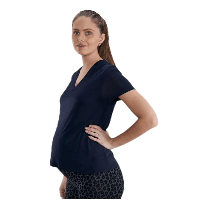 The-Shirt V-Neck Blue
