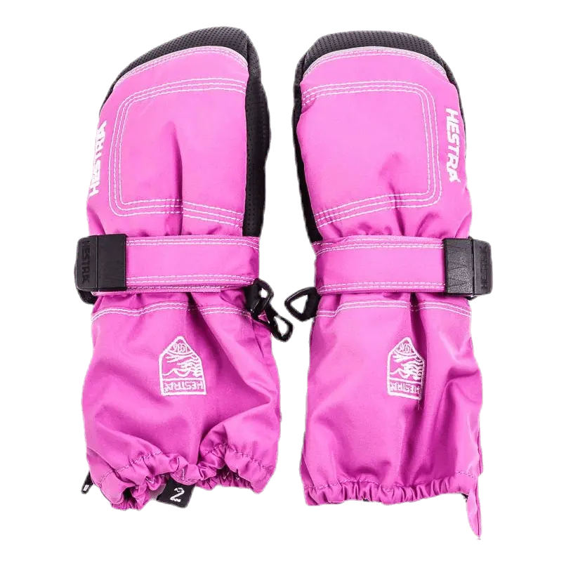 Baby Zip Long - Mitten 0-5 Years Pink