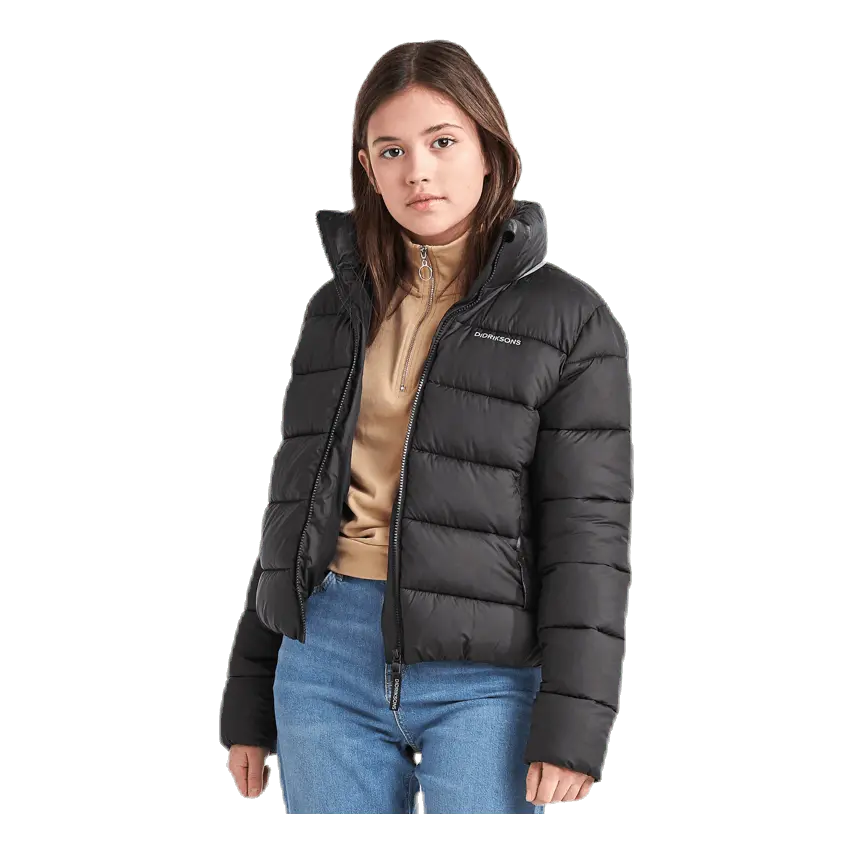 Rose Girls Puff Jacket Black