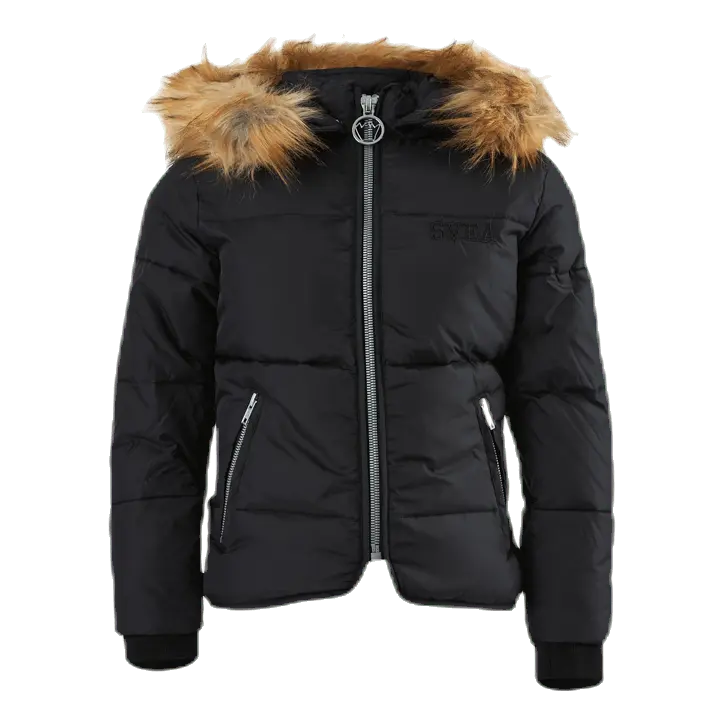 Short Slim Jacket Junior Black