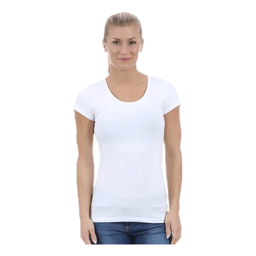 T-shirt cotton stretch White