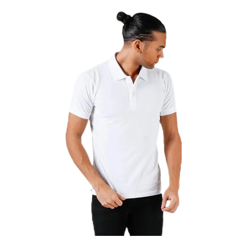 Pique Polo Shirt White