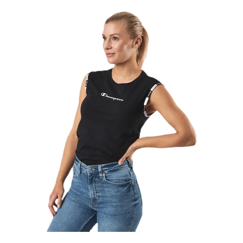 Crewneck Sleeveless T-Shirt Black